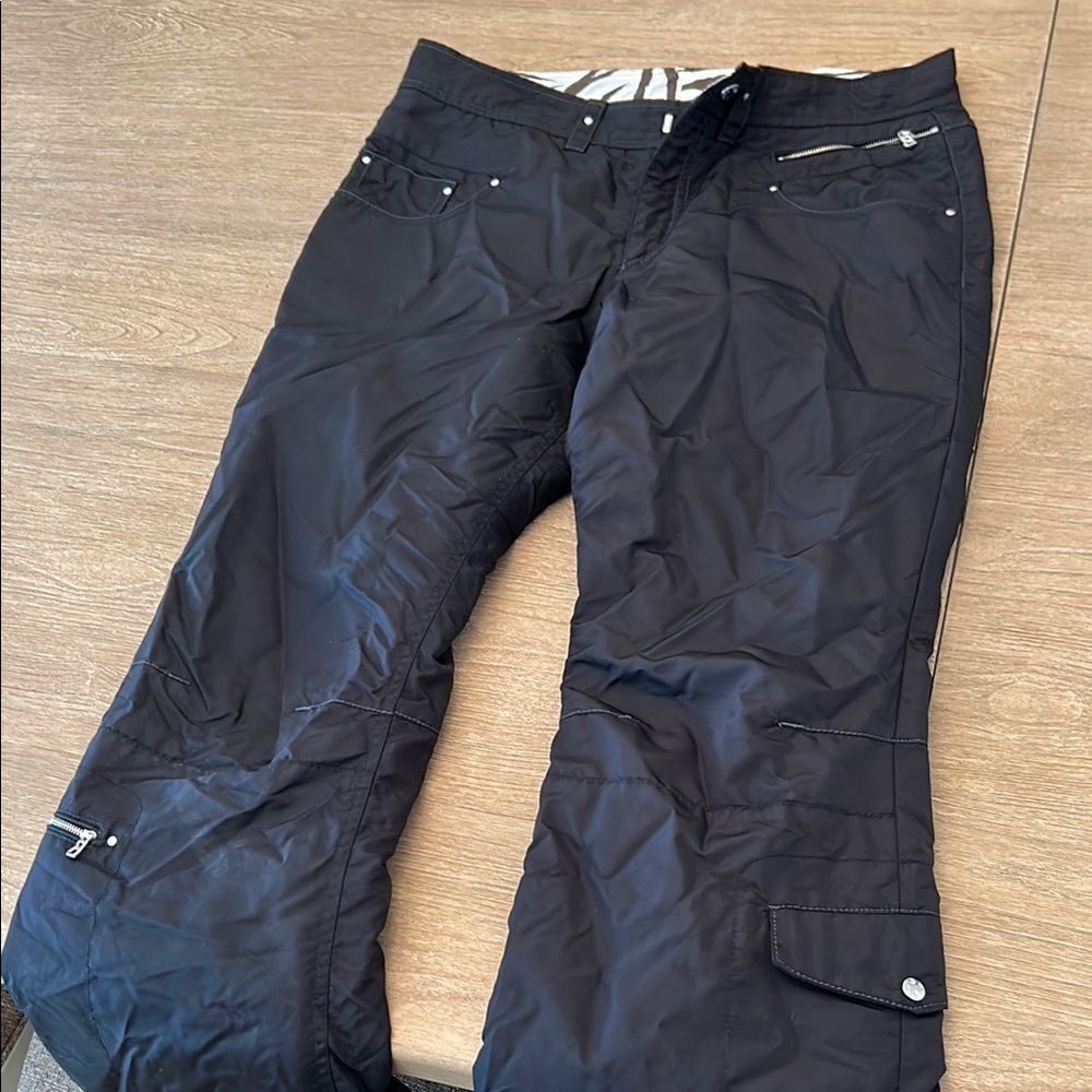 Bogner Black Cargo Pants Weather-Resistant